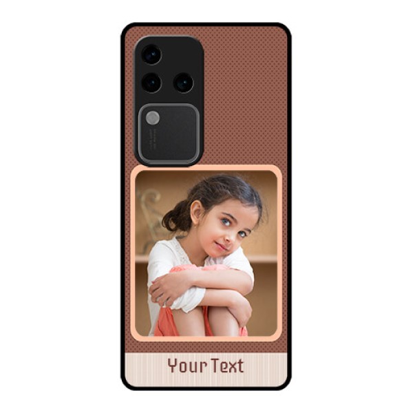 Vivo V30 Pro 5G Custom Glass Phone Case - Simple Pic Upload Design
