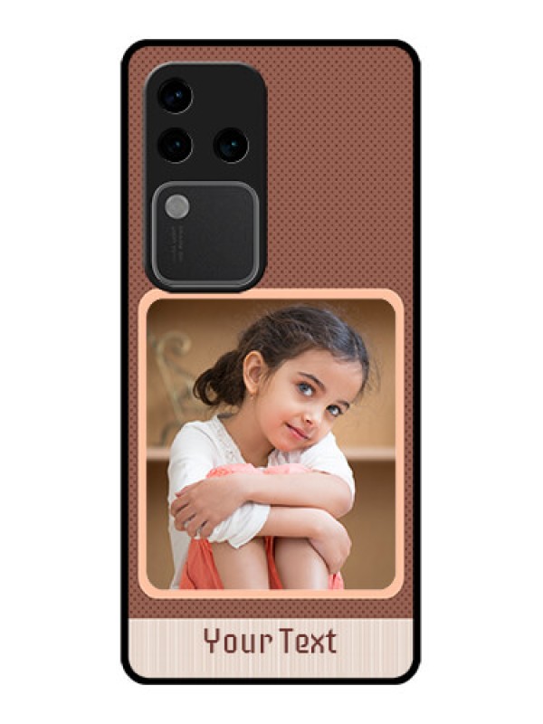 Custom Vivo V30 Pro 5G Custom Glass Phone Case - Simple Pic Upload Design