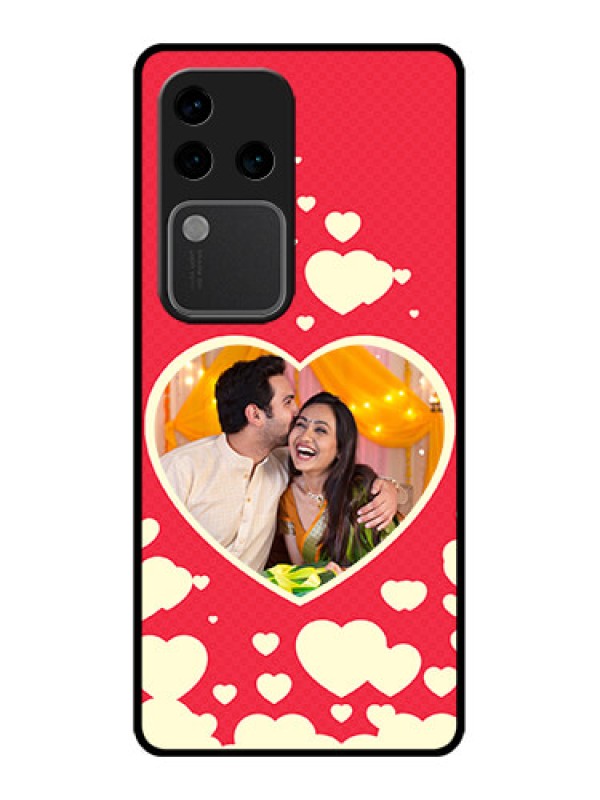 Custom Vivo V30 Pro 5G Custom Glass Phone Case - Love Symbols Phone Cover Design