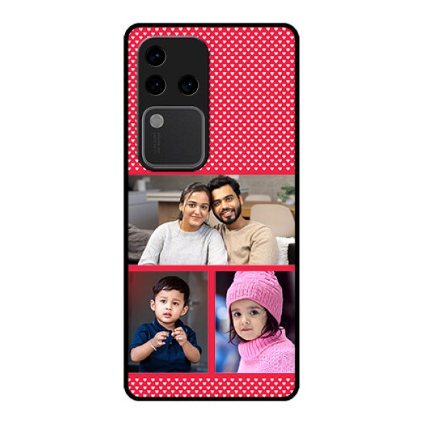 Vivo V30 Pro 5G Custom Glass Phone Case - Bulk Photo Upload Design