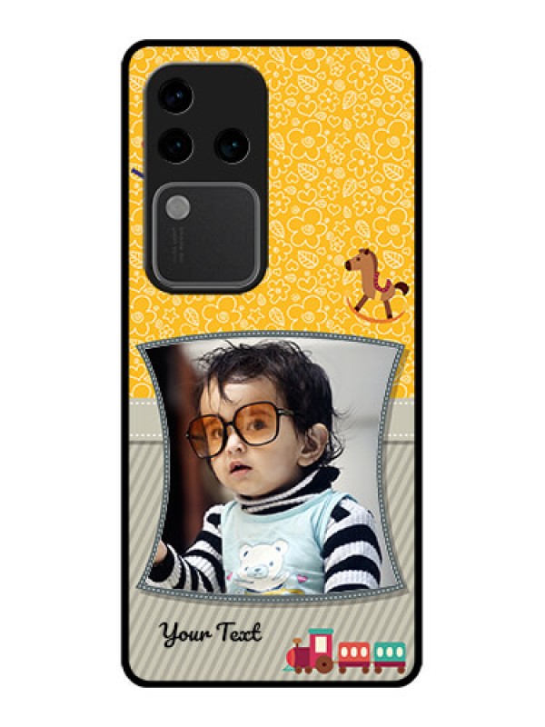 Custom Vivo V30 Pro 5G Custom Glass Phone Case - Baby Picture Upload Design