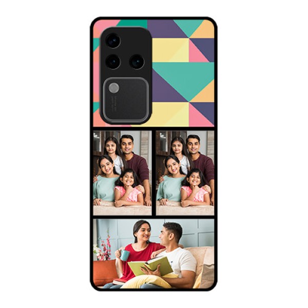Vivo V30 Pro 5G Custom Glass Phone Case - Bulk Pic Upload Design