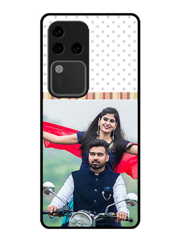 Custom Vivo V30 Pro 5G Custom Glass Phone Case - Cute Family Design