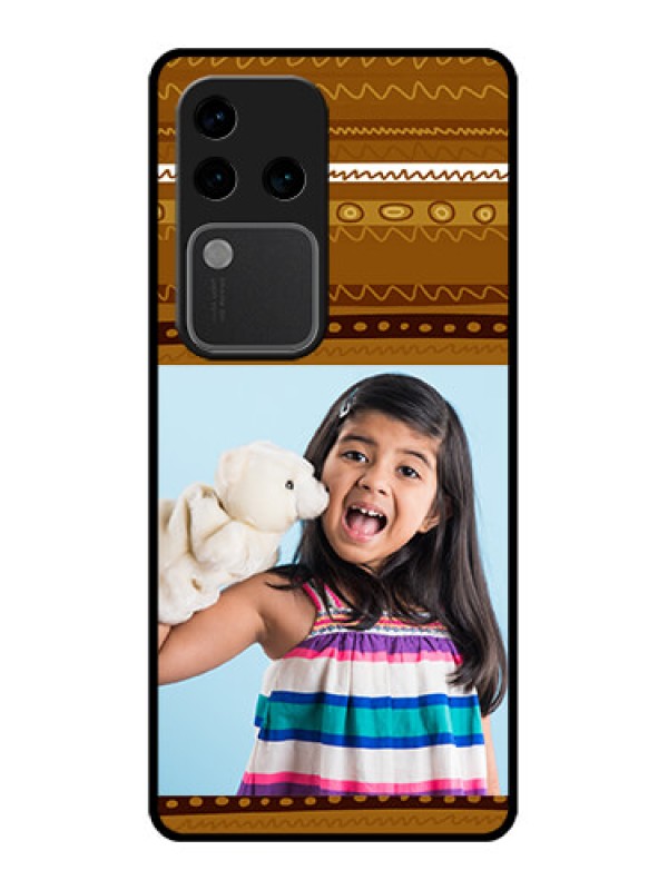Custom Vivo V30 Pro 5G Custom Glass Phone Case - Friends Picture Upload Design