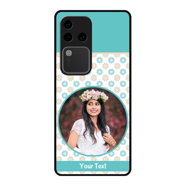 Vivo V30 Pro 5G Custom Glass Phone Case - Beautiful Flowers Design