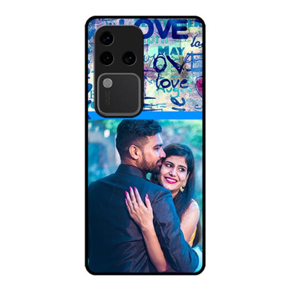 Vivo V30 Pro 5G Custom Glass Phone Case - Colorful Love Design