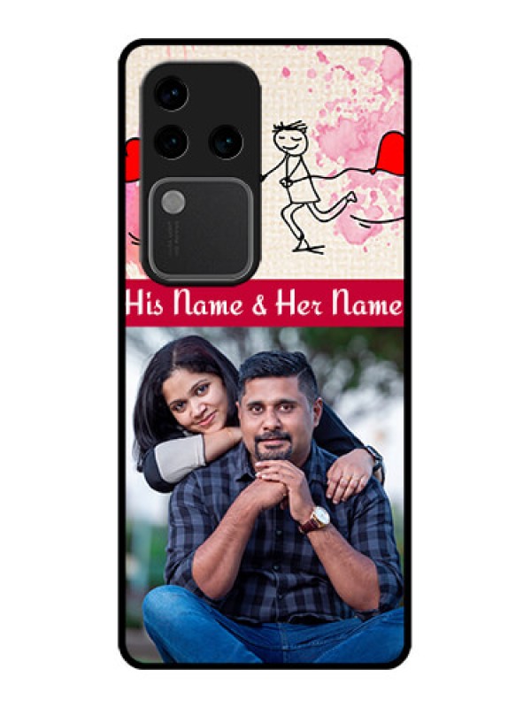 Custom Vivo V30 Pro 5G Custom Glass Phone Case - You And Me Case Design