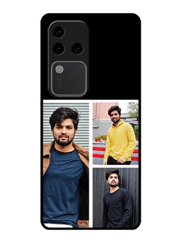 Custom Vivo V30 Pro 5G Custom Glass Phone Case - Upload Multiple Picture Design