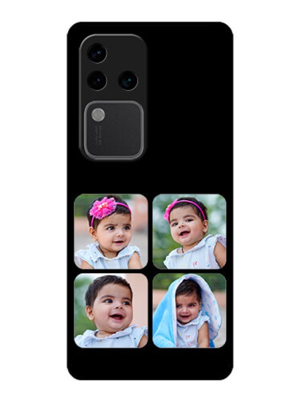 Custom Vivo V30 Pro 5G Custom Glass Phone Case - Multiple Pictures Design