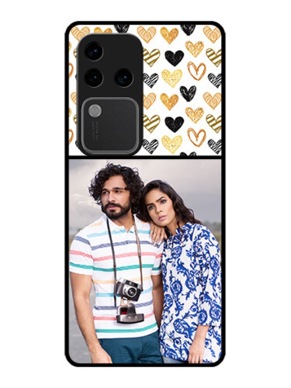 Custom Vivo V30 Pro 5G Custom Glass Phone Case - Love Symbol Design