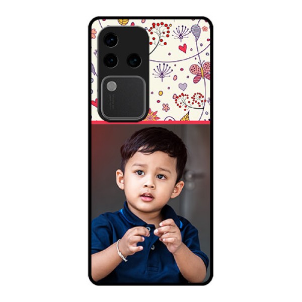 Vivo V30 Pro 5G Custom Glass Phone Case - Premium Floral Design