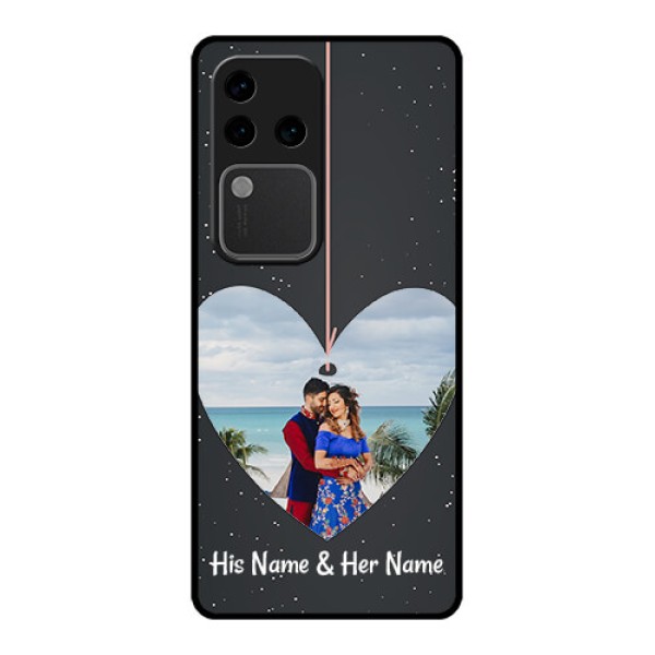 Vivo V30 Pro 5G Custom Glass Phone Case - Hanging Heart Design