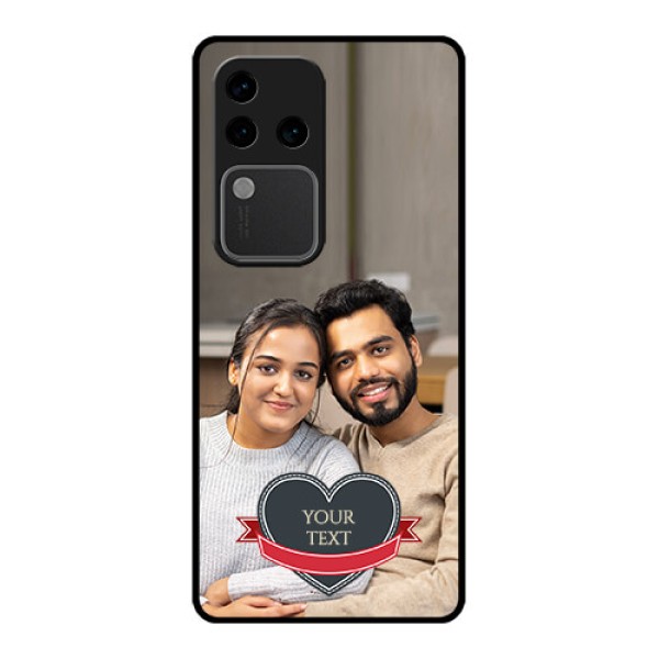 Vivo V30 Pro 5G Custom Glass Phone Case - Just Married Couple Design Vivo V30 Pro 5G Custom Glass Phone Case - Just Married Couple Design