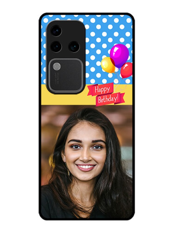 Custom Vivo V30 Pro 5G Custom Glass Phone Case - Happy Birthday Design