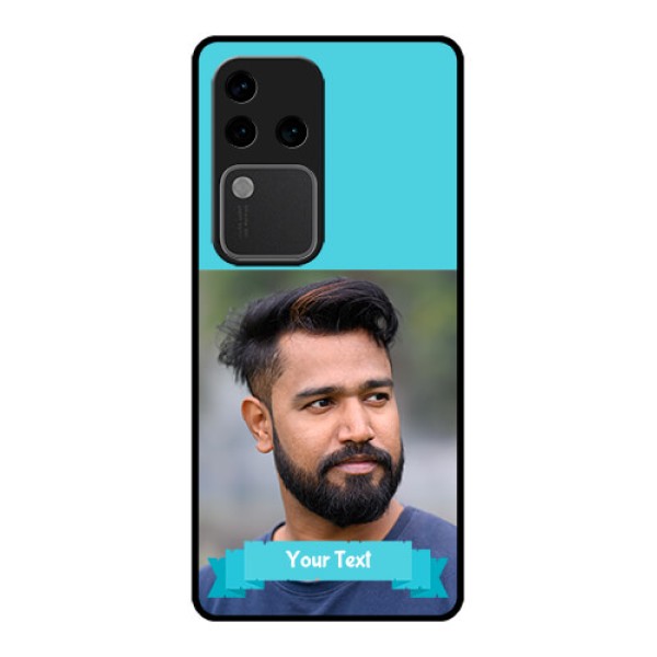 Vivo V30 Pro 5G Custom Glass Phone Case - Blue Color Design
