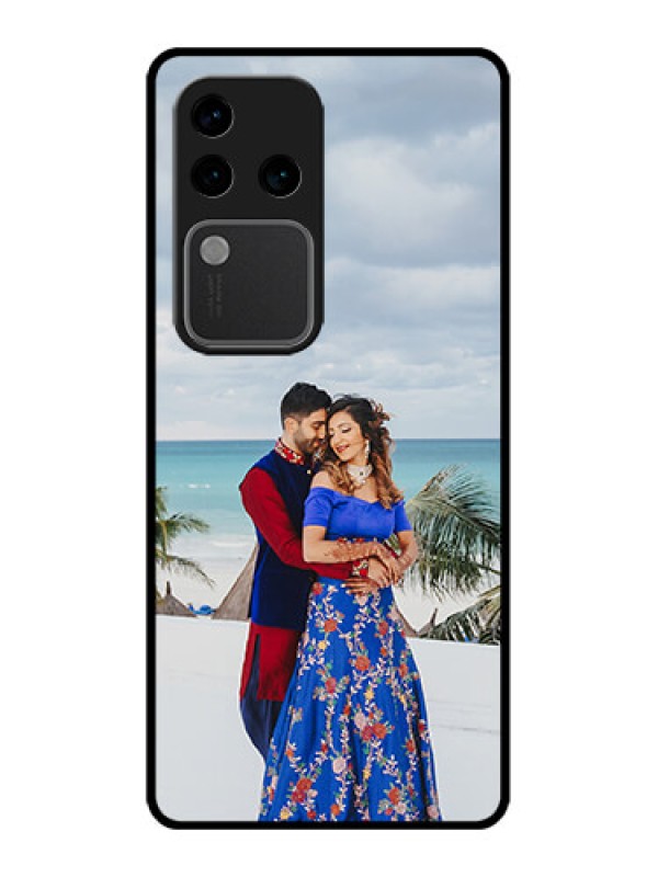 Custom Vivo V30 Pro 5G Custom Glass Phone Case - Upload Full Picture Design