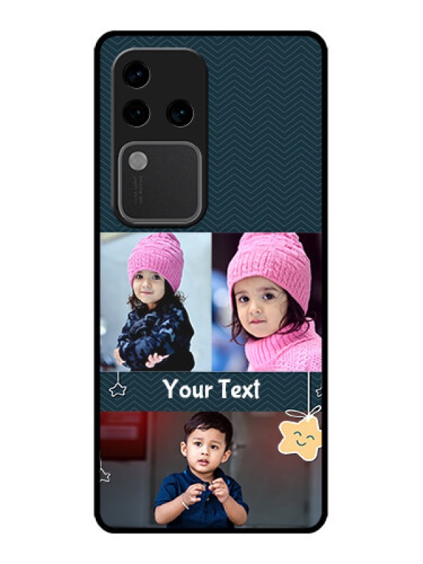 Custom Vivo V30 Pro 5G Custom Glass Phone Case - Hanging Stars Design