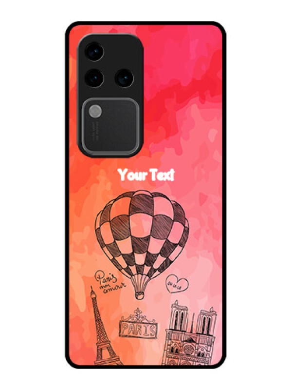 Custom Vivo V30 Pro 5G Custom Glass Phone Case - Paris Theme Design