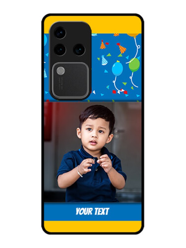 Custom Vivo V30 Pro 5G Custom Glass Phone Case - Birthday Wishes Design