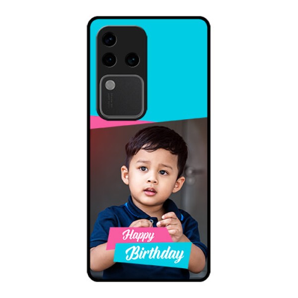 Vivo V30 Pro 5G Custom Glass Phone Case - Image Holder With 2 Color Design Vivo V30 Pro 5G Custom Glass Phone Case - Image Holder With 2 Color Design