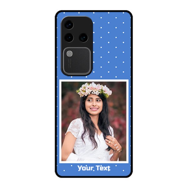 Vivo V30 Pro 5G Custom Glass Phone Case - Polka Dots Design