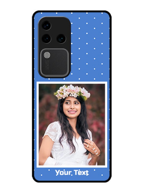 Custom Vivo V30 Pro 5G Custom Glass Phone Case - Polka Dots Design