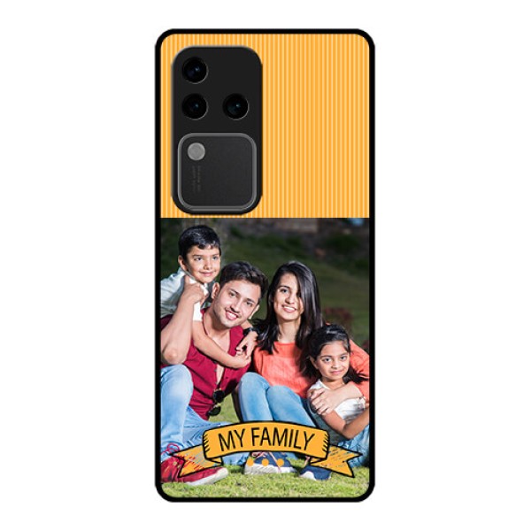 Vivo V30 Pro 5G Custom Glass Phone Case - My Family Design