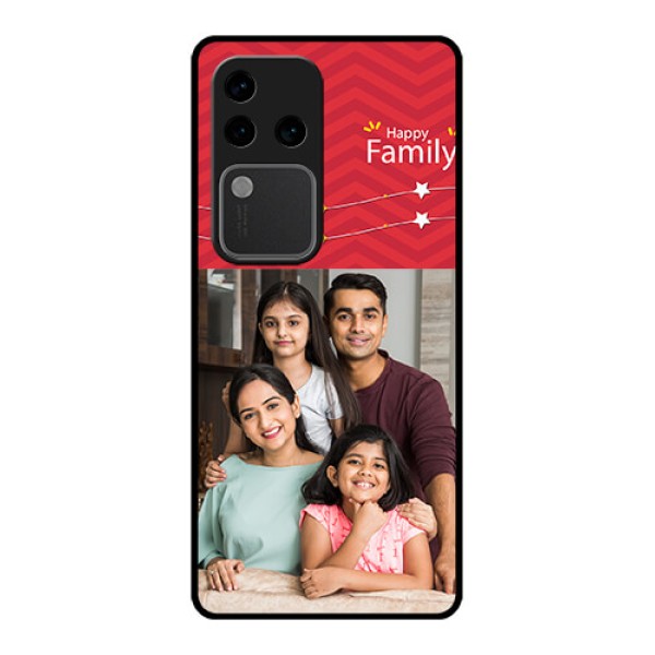 Vivo V30 Pro 5G Custom Glass Phone Case - Happy Family Design