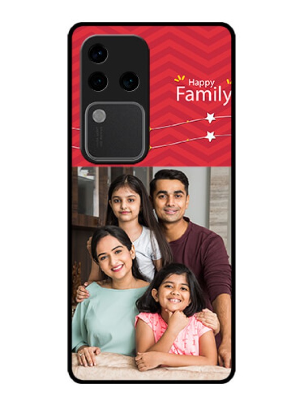 Custom Vivo V30 Pro 5G Custom Glass Phone Case - Happy Family Design