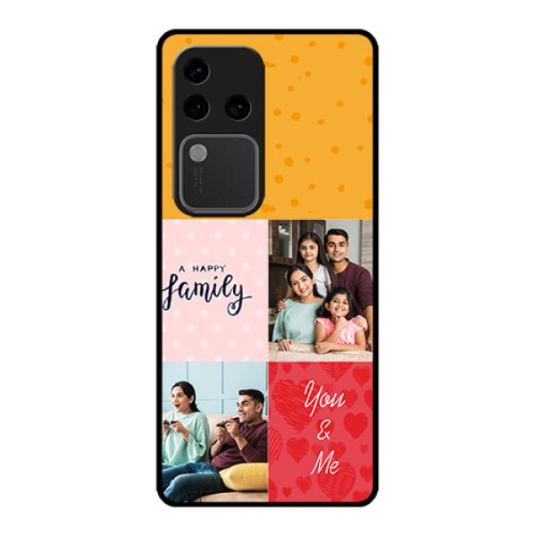 Vivo V30 Pro 5G Custom Glass Phone Case - Images With Quotes Design