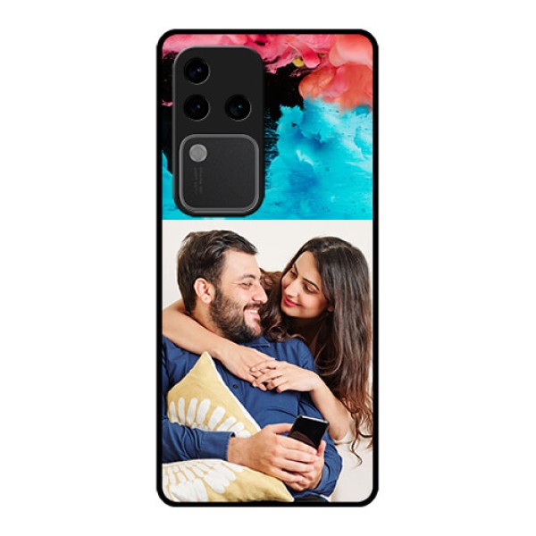 Vivo V30 Pro 5G Custom Glass Phone Case - Quote With Acrylic Painting Design Vivo V30 Pro 5G Custom Glass Phone Case - Quote With Acrylic Painting Design