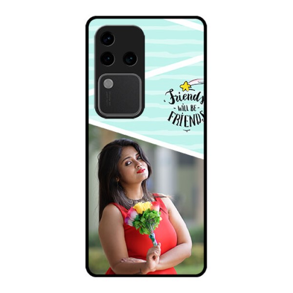 Vivo V30 Pro 5G Custom Glass Phone Case - Friends Picture Icon Design
