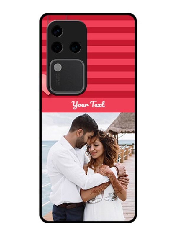 Custom Vivo V30 Pro 5G Custom Glass Phone Case - Valentines Day Design