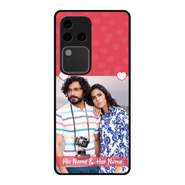 Vivo V30 Pro 5G Custom Glass Phone Case - Simple Love Design