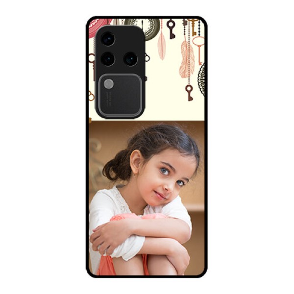 Vivo V30 Pro 5G Custom Glass Phone Case - Boho Style Design