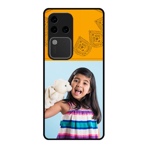 Vivo V30 Pro 5G Custom Glass Phone Case - Photo Wedding Design