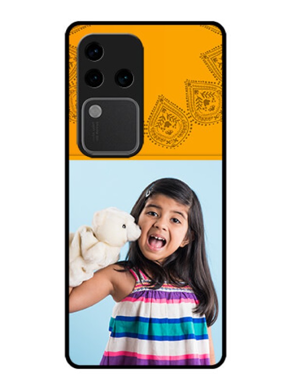 Custom Vivo V30 Pro 5G Custom Glass Phone Case - Photo Wedding Design