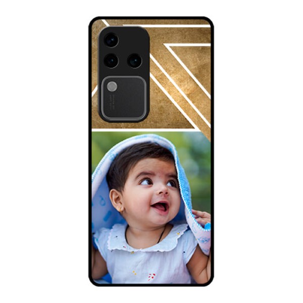Vivo V30 Pro 5G Custom Glass Phone Case - Gradient Abstract Texture Design Vivo V30 Pro 5G Custom Glass Phone Case - Gradient Abstract Texture Design