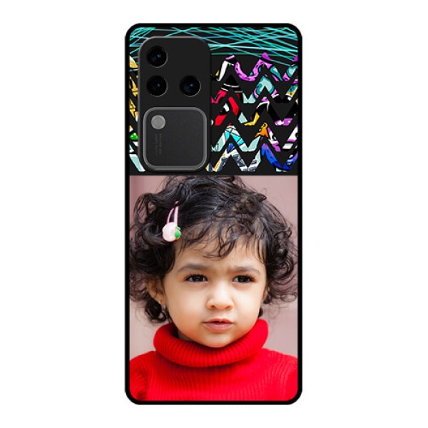 Vivo V30 Pro 5G Custom Glass Phone Case - Neon Abstract Design