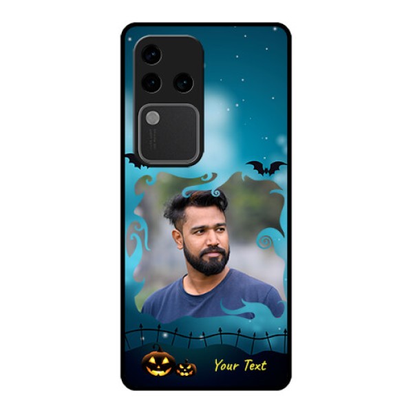 Vivo V30 Pro 5G Custom Glass Phone Case - Halloween Frame Design