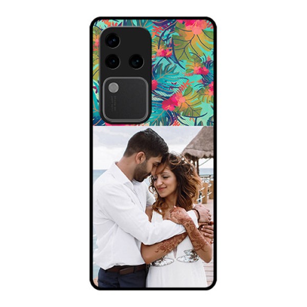 Vivo V30 Pro 5G Custom Glass Phone Case - Watercolor Floral Design