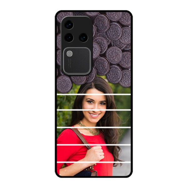Vivo V30 Pro 5G Custom Glass Phone Case - With Oreo Biscuit Design