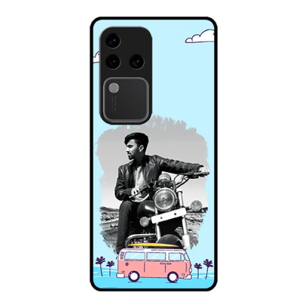 Vivo V30 Pro 5G Custom Glass Phone Case - Travel & Adventure Design