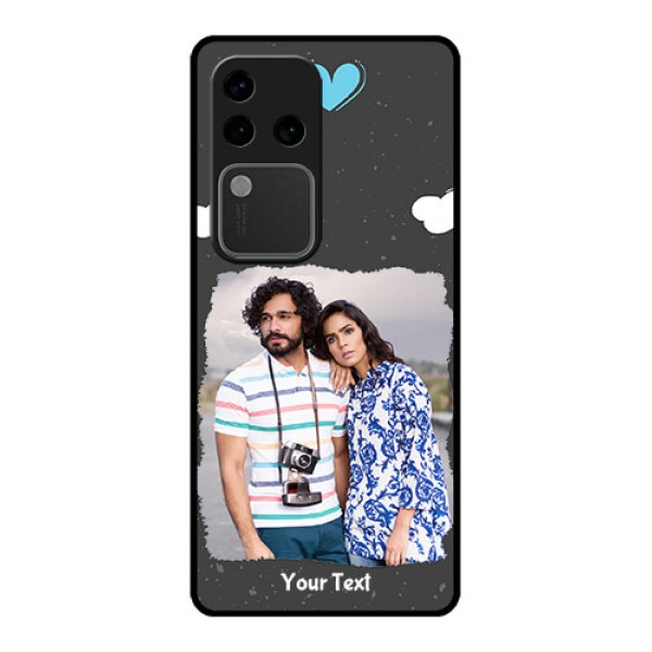 Vivo V30 Pro 5G Custom Glass Phone Case - Splashes With Love Doodles Design Vivo V30 Pro 5G Custom Glass Phone Case - Splashes With Love Doodles Design