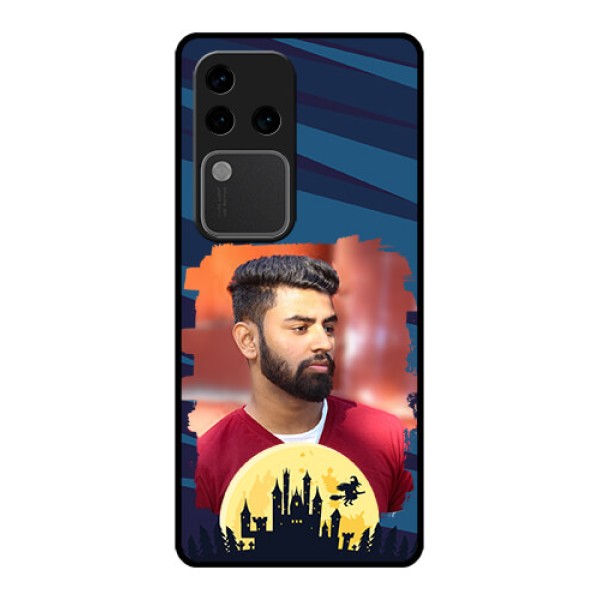 Vivo V30 Pro 5G Custom Glass Phone Case - Halloween Witch Design