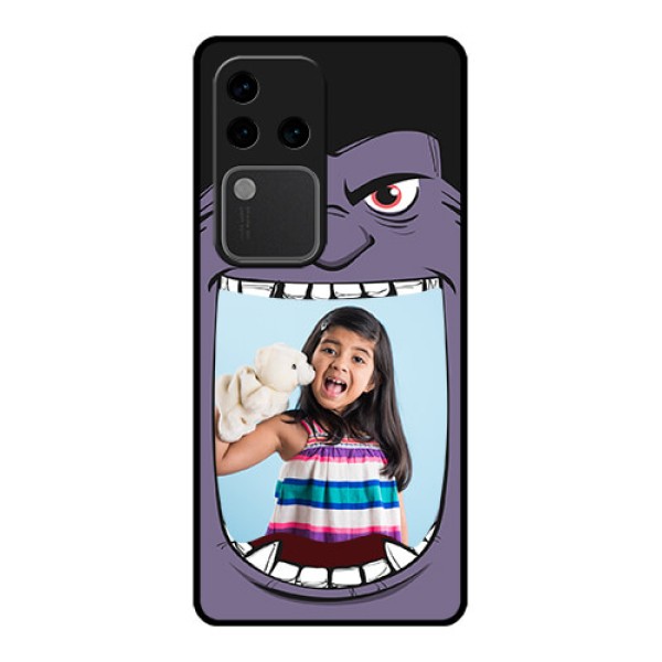 Vivo V30 Pro 5G Custom Glass Phone Case - Angry Monster Design