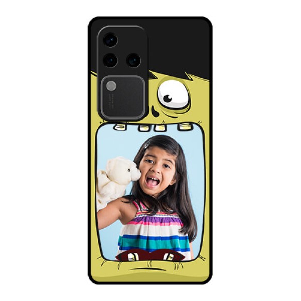 Vivo V30 Pro 5G Custom Glass Phone Case - Cartoon Monster Back Case Design