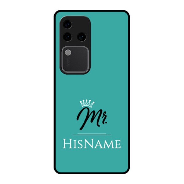 Vivo V30 Pro 5G Custom Glass Phone Case - Mr With Name Design
