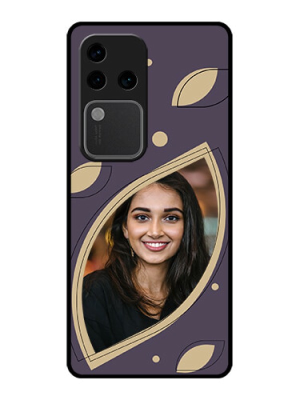 Custom Vivo V30 Pro 5G Custom Glass Phone Case - Falling Leaf Design