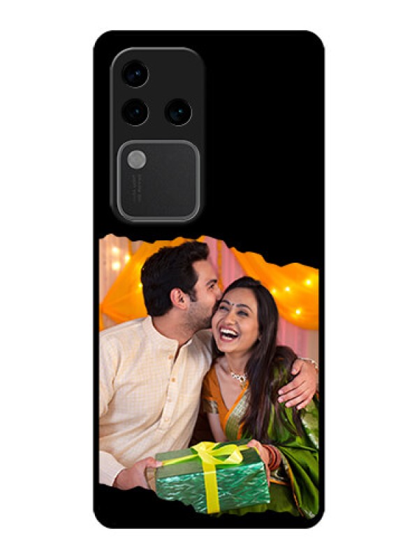 Custom Vivo V30 Pro 5G Custom Glass Phone Case - Tear - Off Design
